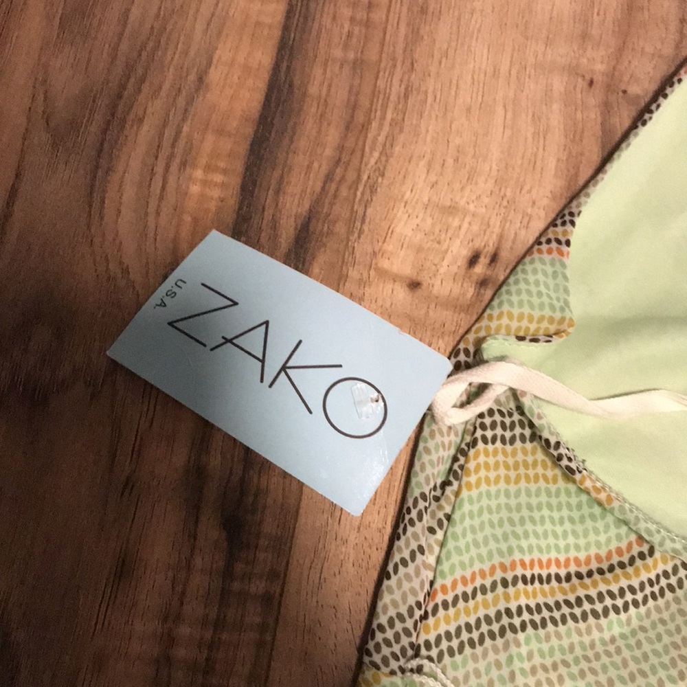 Zako green halter dress size medium - Picture 9 of 12